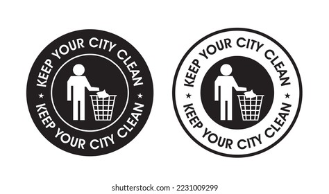 Keep City Clean Logo Vector