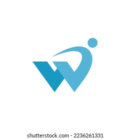 W letter business corporate logo Royalty Free Vector Image
