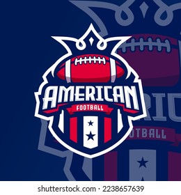 Premium Vector  American football championship logo and badge