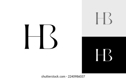 Initials Clipart Transparent PNG Hd, Initial Letter Hb Logo Template, Logo,  Symbol, Illustration PNG Image For Free Download