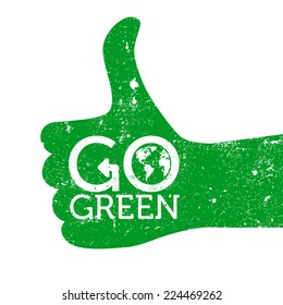 Go Green Logo Vector (.EPS) Free Download