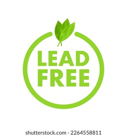 Lead free symbol Royalty Free Vector Image - VectorStock