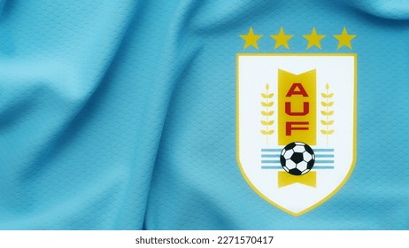 Escudo original de la selección uruguaya de fútbol años ochenta y
