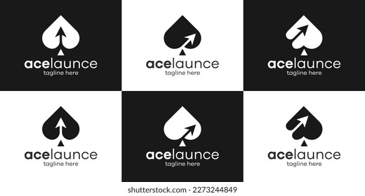 Premium Vector | Ace logo icon design for card game casino business