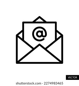 mail icon vector black