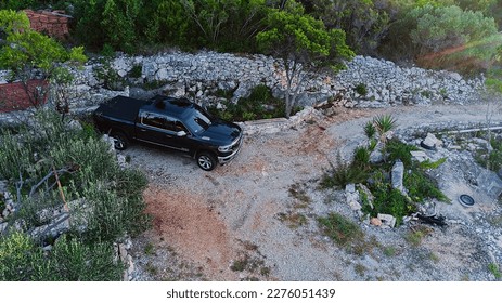 Dodge Ram Limited en Croacia, isla de Korcula
