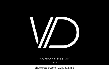 VD Monogram logo Design V6 By Vectorseller | TheHungryJPEG