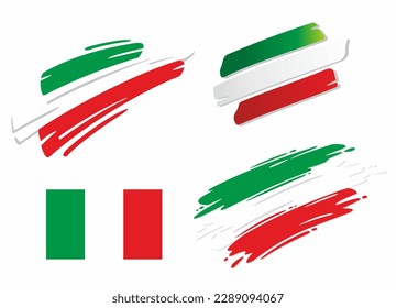 Bandiera italia Immagini Vettoriali Stock