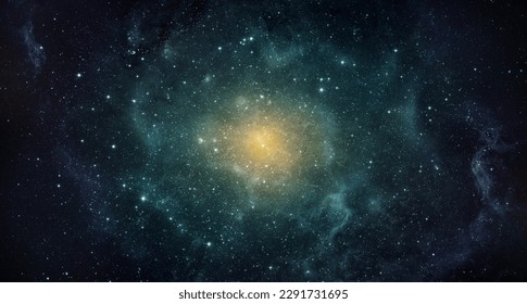 Hvězda na pozadí hvězdné noční oblohy. Měsíc a hvězdy, pohled z vesmíru. Prvky tohoto obrázku zařízené NASA.