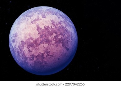 A fantastic exoplanet in dark space. Elements of this image furnished NASA. High quality photo