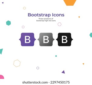 vettore logo bootstrap