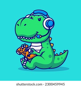 No Internet Dinosaur Game Vector Illustration Stock Vector