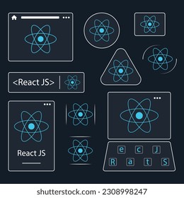 React Logo PNG Transparent & SVG Vector - Freebie Supply