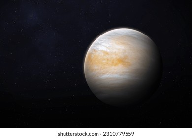 Venus - este a doua planetă din sistemul solar al Soarelui. Tapet de science fiction. Imagine de înaltă calitate. Elemente ale acestei imagini furnizate de NASA.