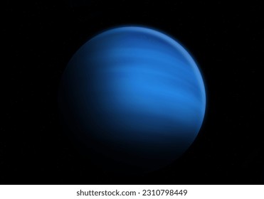海王星。宇宙の暗闇から現れる海王星。SF 宇宙の壁紙。美しい暗い背景。宇宙の壁紙。この画像の要素は NASA から提供されました。