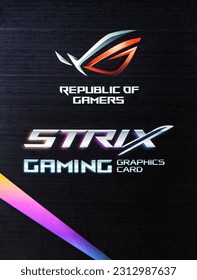 Wallpaper Asus, Republic Of Gamers, Rog, Logo, Technology - Wallpaperforu