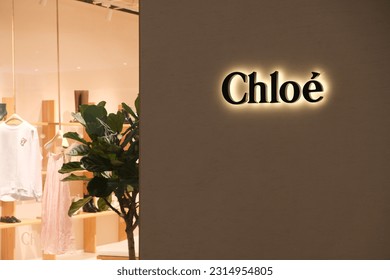 Premium Vector  Chloe lettering name logo design vector