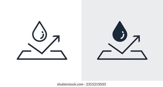 Premium Vector | Waterproof shield icon water resistant icons for package  water drop protection concept logo isolated