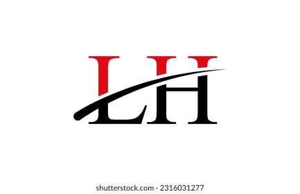 Initial monogram letter LH logo design Vector. LH letter logo design with  modern trendy 17424481 Vector Art at Vecteezy