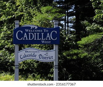 Znak dobrodošlice u Cadillac Michigan