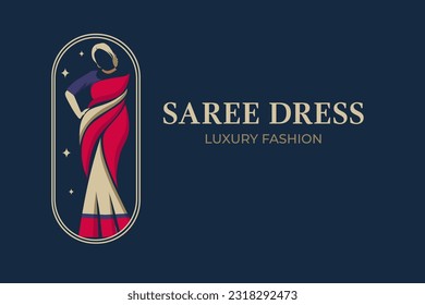 Saree Shop Logo Vector Art, Icons, and Graphics for Free Download