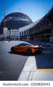 Sportski automobil se povlači u Las Vegasu