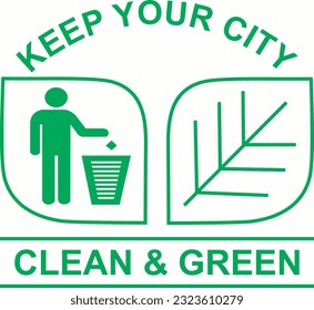 Keep City Clean Logo Vector