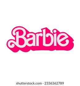 vintage barbie silhouette logo