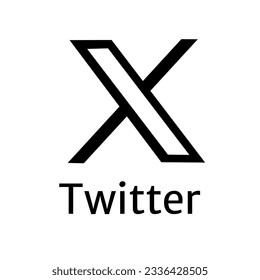 Premium Vector  Vector new twitter logo x twitter x logo twitter with  black circle