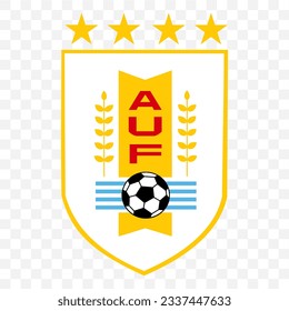 Escudo original de la selección uruguaya de fútbol años ochenta y