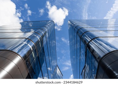 Vue panoramique des bureaux du centre-ville de Manchester