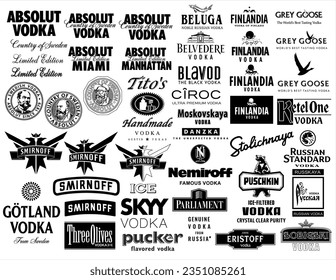 famous liquor logos