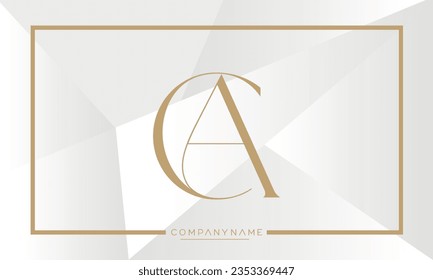 Premium Vector | Ca logo design