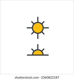 SUNNY WEATHER SYMBOL Logo PNG Vector (AI) Free Download