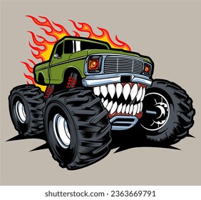 Logo needed for monster truck  channel and merchandise, concurso  Design de logotipos