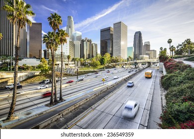 ロサンゼルス、カリフォルニア、米国のダウンタウンの街並み。