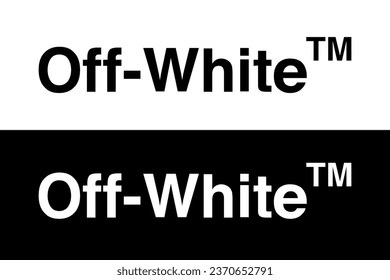 Off-White Brand Symbol Clothes Logo White Design Icon Abstract