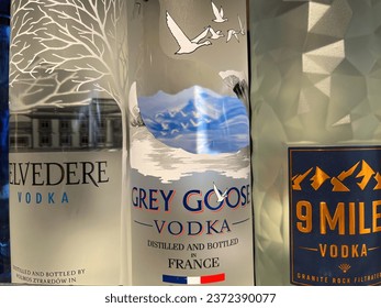 Grey Goose Vodka Logo Embroidery Design, Grey Goose Vodka Embroidery DST  File