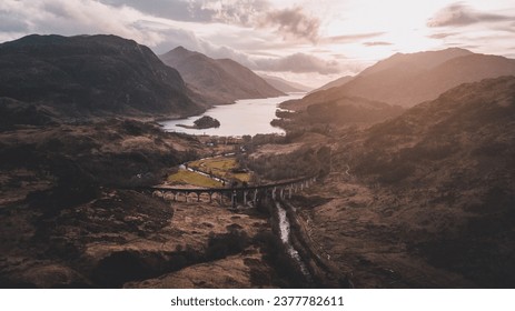 Scotland Glenfinnan Viaduct Harry Potter Scottish Landscapes Highlands Loch Ness Edinburgh Glasgow Culture Bagpipes Kilts Traditions Celtic Heritage Cuisine Tartan Patterns Games Music Scotch History