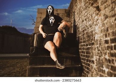 Scream photoshoot at ft pickens florida