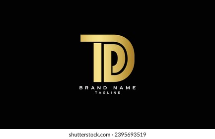 DTP logo monogram isolated on circle element design template, DTP letter  logo design on black background. DTP creative initials letter logo concept.  DTP letter design. Stock Vector | Adobe Stock