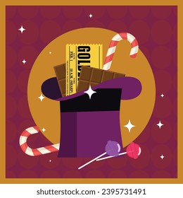 Wonka Golden Ticket Logo PNG Vector (EPS) Free Download