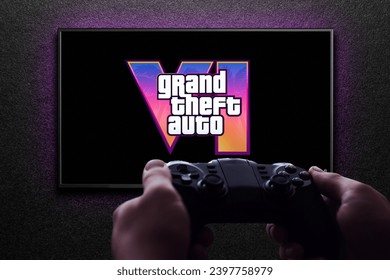 Logotipo Vetor Jogo Vídeo Grand Theft Auto Gta Grand Theft imagem vetorial  de FrameStud1o© 668638736