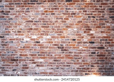 Vecchio muro di mattoni. Sfondo di mattoni grunge