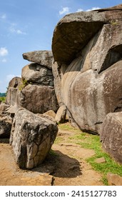 The Devil's Den di Gettysburg National Military Park, American Civil War Battlefield, di Gettysburg, Pennsylvania, Amerika Syarikat