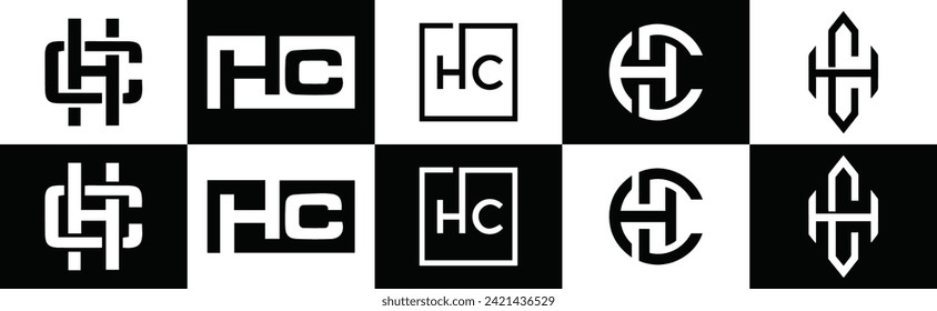 HC - Monogram Logo | Monogram logo, Logo design, Monogram logo design