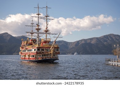 Pirate ship in The Lake Ashi Ashinoko Hakone Japan
