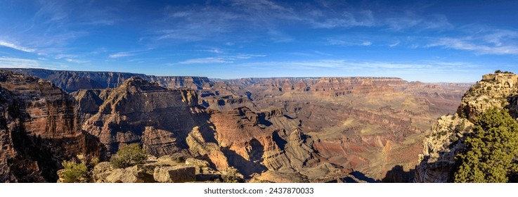 Canyon landscape, gorge of the Grand Canyon, eroded rocky landscape, South Rim, Grand Canyon National Park, Arizona, USA