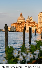 View of the Basilica of Santa Maria della Salute, Venice, Italy