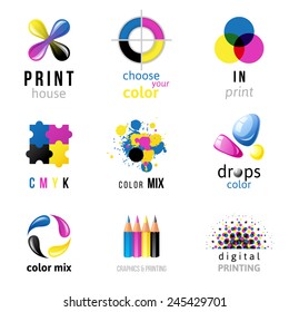 CMYK Printing Logo PNG Vector (AI) Free Download